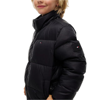 Tommy Hilfiger Piumino Trapuntato Nero KB0KB10091-BDSJ Per Bambini