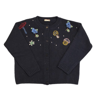 Il Gufo Cardigan con applicazioni A21GF368EM220B