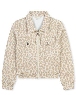 Michael Kors Giacca beige con motivo leopardato R30161