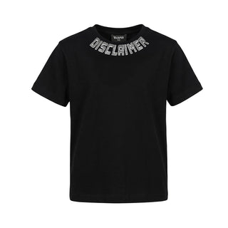 Disclaimer T-shirt Nera Con Logo 26IDK59111N Per Bambini