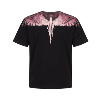 Marcelo Burlon T-shirt Nera Con Wings F6CMJGTH090-110 Per Bambina
