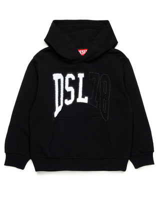 Diesel Felpa con cappuccio e logo frontale J02226-KYAZM