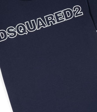 Dsquared2 Crewneck T-shirt with printed logo DQ1757-D00MV