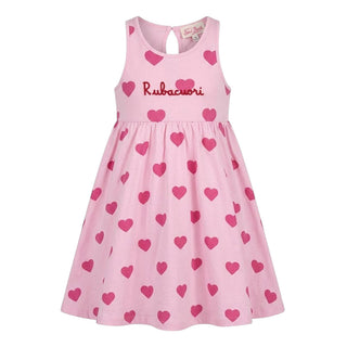 Mc2 Saint Barth Abito Copricostume Masha Rosa Con Cuori MAS0001/00941L Per Bambina