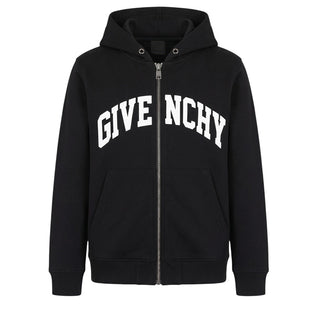 Givenchy H30319 Logo Zip Up Sweatshirt