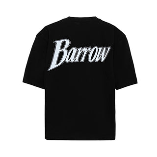 Barrow T-shirt Nera A Maniche Corte Con Stampa F6BKJUTH166-110 Per Bambini