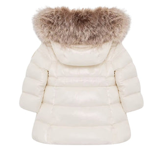 Moncler Piumino Emma Lungo Con Cappuccio E Pelliccia L29511C00004-034 Per Neonata
