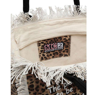 Mc2 Saint Barth Borsa Vanity In Canvas Con Fantasia Leopardata VANI001/00427L