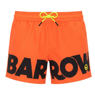 Barrow  Boxer mare arancio fluo con logo S6BKJBSS218-315