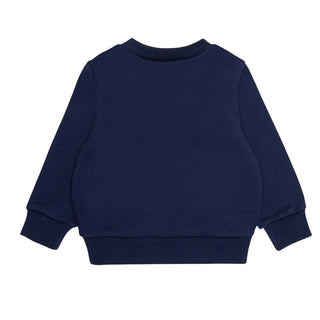 Dsquared2 Felpa Girocollo Blu Con Stampa DQ3503-D0AJ6-DQ864 Per Neonato