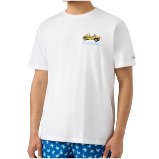 Mc2 Saint Barth T-shirt Portofino Con Ricamo À La Plage POT0001/04323L
