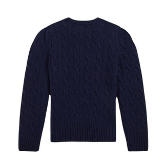 Polo Ralph Lauren Maglia A Trecce In Lana E Cashmere 312877375008 Per Bambina