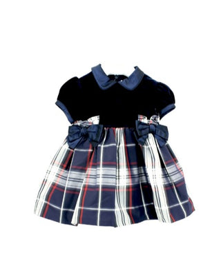 Aletta Checked Ceremony Dress ltt03 With Back Zip