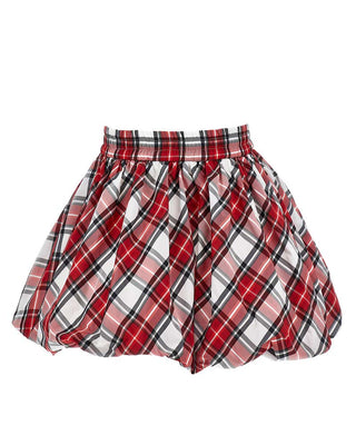 Monnalisa Gonna tartan a palloncino da bambina 11D709