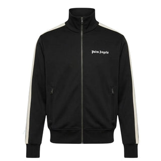 Palm Angels Felpa Track Nera Con Logo PMBD058S26FAB001N