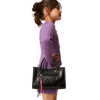 TWINSET Borsa Nera A Bombetta Con Ciondoli 262GJ8010 Per Bambina