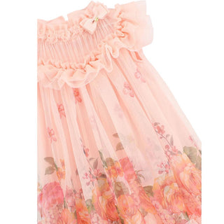 Angel's Face Abito In Tulle Da Bambina DOMINIQUE BORDER PEACH