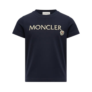 Moncler T-shirt Blu Navy Con Logo K19548C00013-778
