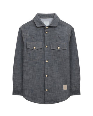 Eleventy Camicia a maniche lunghe in denim ES5P40-P0253