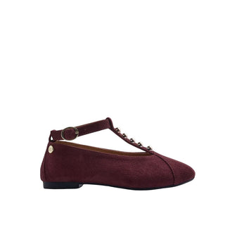 Gioseppo Ballerine In Camoscio Bordeaux 80459 Per Bambina