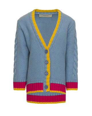Simonetta Cardigan in lana da bambina SV9A90-Z2524