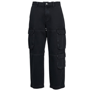 Nine:inthe:morning Jeans cargo neri con logo 9JF25-AVI04