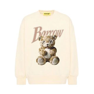 Barrow Felpa Avorio Con Stampa Teddy F6BKJUSW153-013 Per Bambini