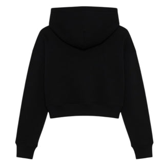 Off-White Felpa Cropped Nera Per Bambina 44GBB00CS26F001001