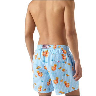 Mc2 Saint Barth Costume Gustavia A Righe Con Stampa Cocktail GUS0001/08199L Per Uomo