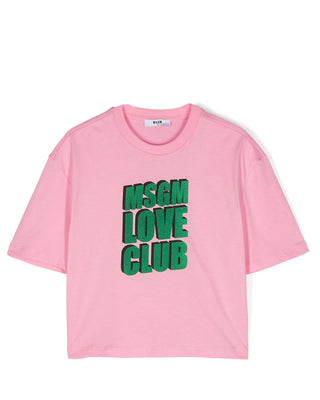 Msgm T-shirt a maniche corte con logo F4MSJGTH212