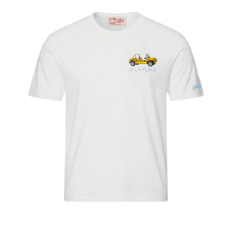 Mc2 Saint Barth T-shirt Portofino Con Ricamo À La Plage POT0001/04323L