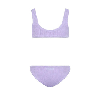 Mc2 Saint Barth Bikini Baker Lilla In Tessuto Crinkle BAK0002/02907L Per Bambina