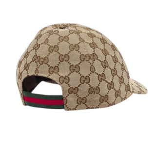 Gucci Cappello Beige In Tessuto 481774-3HC65 Original GG Per Bambini