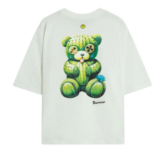 Barrow T-shirt Avorio In Cotone Con Stampa S6BWUATH079-412