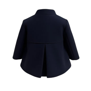 Fay Cappotto blu navy in misto lana con ganci 9B2700