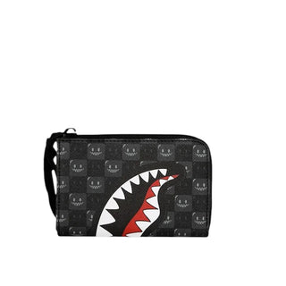 SPRAYGROUND Portafoglio SHARKS IN PARIS WTF BUBBLY BLACK CHECK 910W9315NSZ