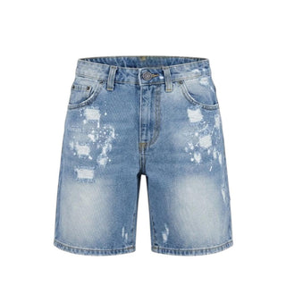 Patriot Bermuda In Denim Chiaro Con Dettagli Destroyed Per Bambino PM6S2SSHK09