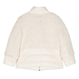 Balmain BT2A77 Girls' Two-Tone Zip Up Jacket