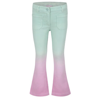 Stella Mccartney Pantaloni a zampa in denim con logo TU6E10-Z0156