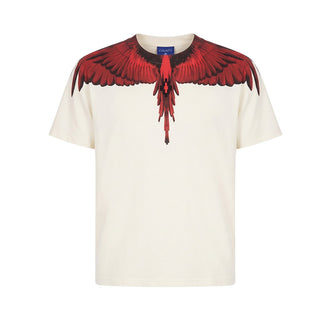 Marcelo Burlon T-shirt Avorio Con Wings F6CMJUTH132-412 Per Bambini
