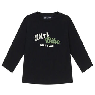 Please T-shirt in jersey a maniche lunghe ML11030B77J