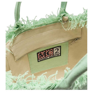 Mc2 Saint Barth Borsa Colette In Canvas Verde Menta COL0001/00160L