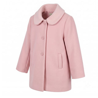Kokka Cappotto Rosa In Misto Lana A26BCA9572 Per Bambina