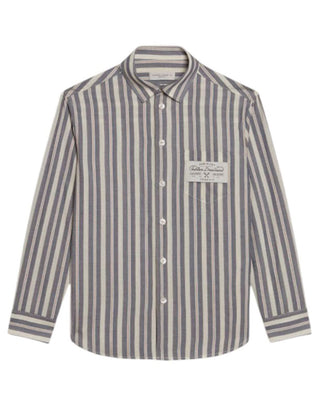 Golden Goose Camicia a righe in popeline di cotone GKP01397