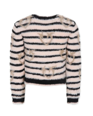 Pinko Maglia con stampa Love Birds da bambina F4PIJGJP052