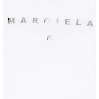 MM6 Maison Margiela T-shirt bianca a maniche corte con logo M60336-MM009