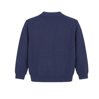 Fendi Cardigan Blu In Cotone Per Neonato BMG036-3TE