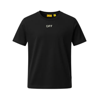 Off-White T-shirt Nera Con Stampa 44BAA002S26J006001 Per Bambini