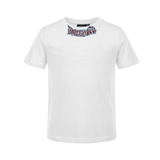 Disclaimer T-shirt Bianca Con Stampa Per Bambino 26EDK58844