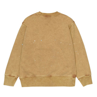Dsquared2 Felpa girocollo beige con logo frontale DQ3189-D0AG9-DQ730